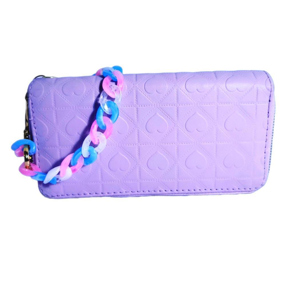 DOUBLE ZIP AROUND WALLET WRISTLET